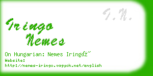 iringo nemes business card